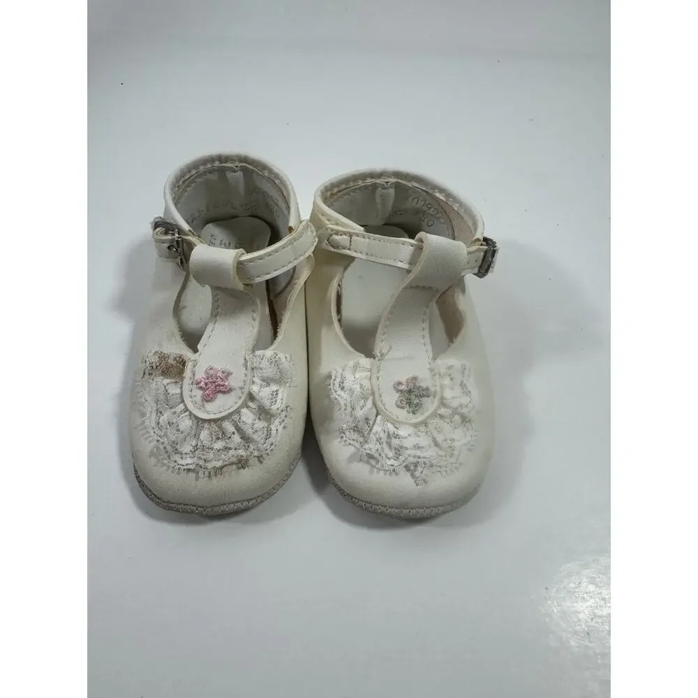 Vintage Baby Shoes Mrs. Day’s Ideal Baby Shoe 7-9 Mo New In Box + T Strap Shoes